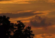 Orange sky in New Jersey from Canada wildfires