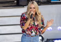 Carrie Underwood performs during GMA concert at Central Park in New York on August 2^ 2024