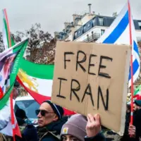 Demonstration in support of the popular uprising in Iran in the streets of Paris Paris^ France^ Europe^ January 11 2026