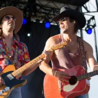 (L to R) Cameron Duddy and Mark Wystrach of the band Midland perform at BottleRock. Napa^ CA/USA: 5/24/19