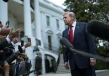 President Donald J. Trump boards Marine One on the South Lawn of the White House^ Friday^ May 8^ 2026