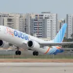 Boeing 737 MAX 8 - FlyDubai take off from Ben gurion airport Tel Aviv ^ Israel - 03.14.2023