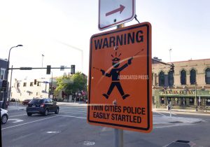 police-shooting-minneapolis-fake-signs