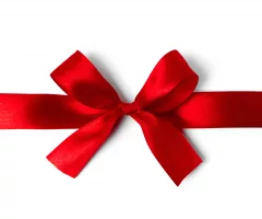 red-ribbon-bow-on-white-background