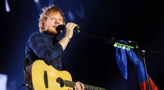 Ed Sheeran during his performance in Prague^ Czech republic^ February 12^ 2015.