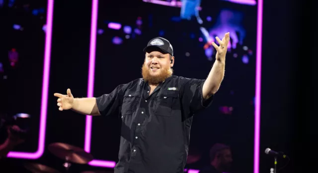Luke Combs performs live at ao arena manchester uk.Manchester^ United Kingdom^ 17th october 2023