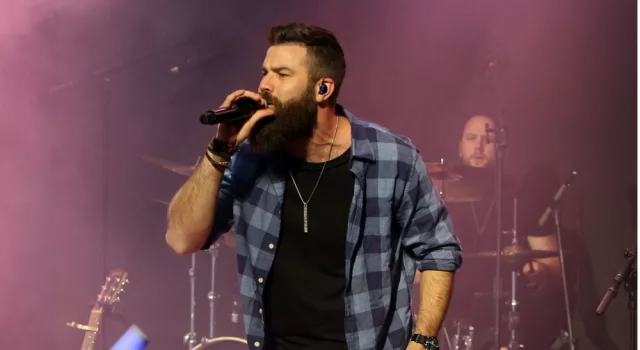 Jordan Davis performs at CMT's RAMJAM on June 3^ 2019 at TopGolf in Nashville^ Tennessee.