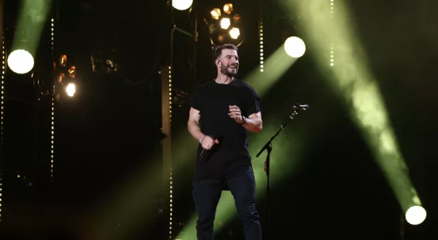 Sam Hunt at the 2017 CMA Music Festival on June 9^ 2017 at Nissan Stadium in Nashville^ Tennessee.