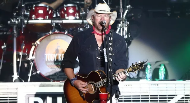 Country singer Toby Keith performs in concert at Country Thunder Arizona on April 8^ 2018 in Florence^ Arizona.