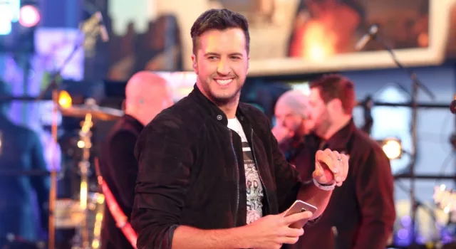 Luke Bryan performs during Dick Clark's New Year's Rockin' Eve at Times Square on December 31^ 2015 in New York City.