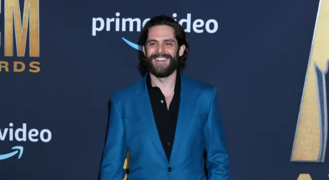 Thomas Rhett at the 2022 Academy of Country Music Awards Arrivals at Allegient Stadium on March 7^ 2022 in Las Vegas^ NV