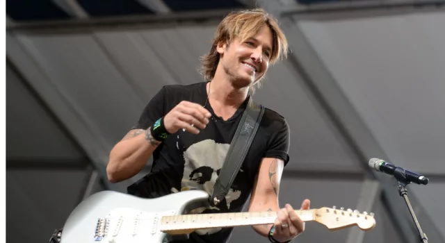 Keith Urban performs at the 2015 New Orleans Jazz and Heritage Festival. New Orleans^ LA - April 24^ 2015