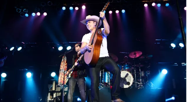 Dustin Lynch performs onstage at the Paramount on December 11^ 2015 in Huntington^ New York. HUNTINGTON^ NY-DEC 11