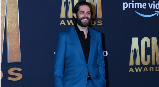 Thomas Rhett at the 2022 Academy of Country Music Awards Arrivals at Allegient Stadium on March 7^ 2022 in Las Vegas^ NV