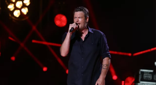 Country singer Blake Shelton performs in concert during the 2017 CMA Music Festival on June 9^ 2017 at Nissan Stadium in Nashville^ Tennessee.