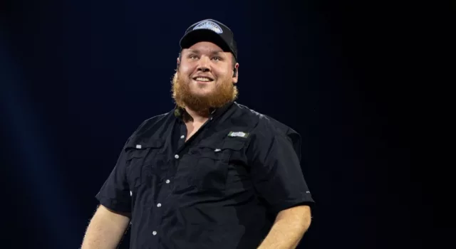 Luke Combs performs live at ao arena manchester uk. Manchester^ United Kingdom^ 17th october 2023