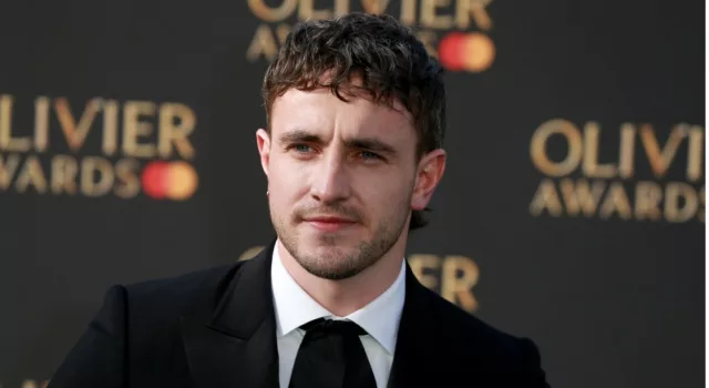 Paul Mescal attends The Olivier Awards 2023 at the Royal Albert Hall in London^ England. London^ United Kingdom - April 02^ 2023