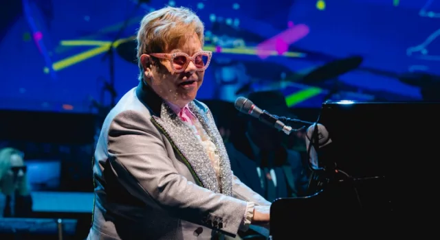 Elton John performs live at Van Andel Arena on the Farewell Yellow Brick Road Tour. GRAND RAPIDS^ MICHIGAN / USA - October 15^ 2018