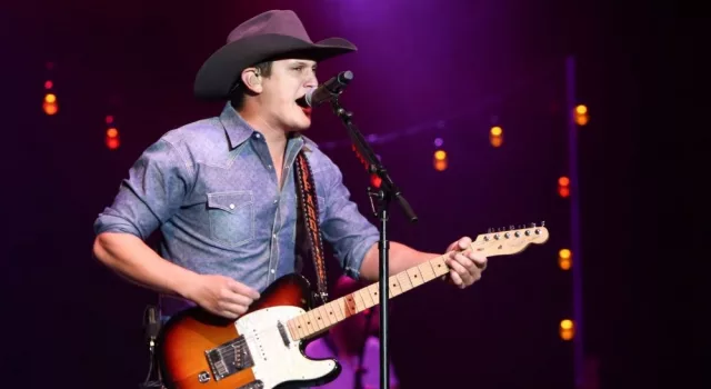 Jon Pardi performs onstage during the "All Time High" tour at the Paramount on January 16^ 2016 in Huntington^ New York.