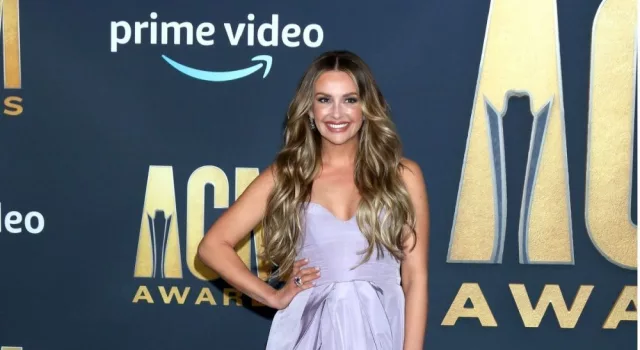 Carly Pearce at the 2022 Academy of Country Music Awards Arrivals at Allegient Stadium on March 7^ 2022 in Las Vegas^ NV