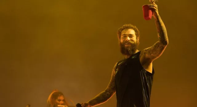 Post Malone performs at Bonnaroo music festival Manchester^ Tennessee USA - 06-15-2024