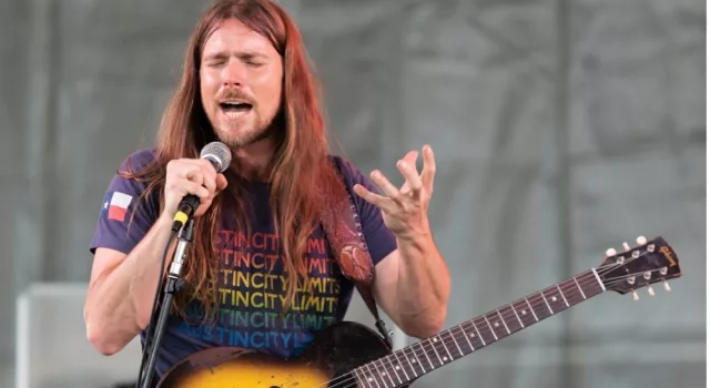 Lukas Nelson performs at The Newport Folk Festival in Rhode Island Newport^ Rhode Island^ USA - July 26^2019