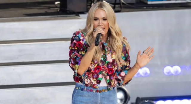 Carrie Underwood performs during GMA concert at Central Park in New York on August 2^ 2024