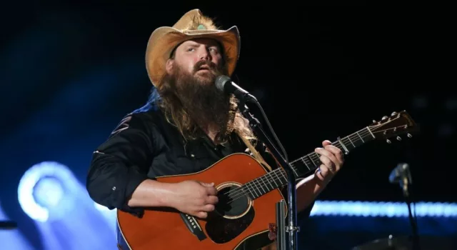 Chris Stapleton performs at the 2018 CMA Fest at Nissan Stadium on June 9^ 2018 in Nashville^ Tennessee.