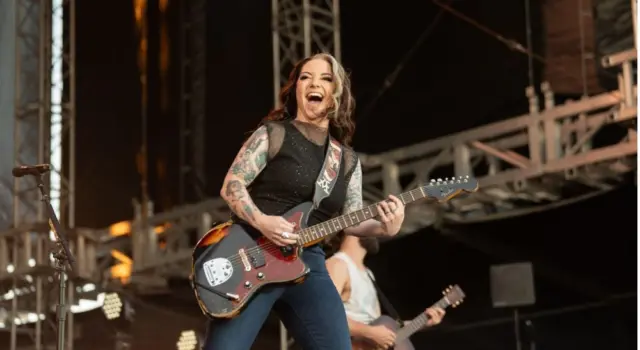Ashley McBryde performs in concert on April 5^ 2024 in Fort Lauderdale^ Florida. The performance was part of the Tortuga Music Festival.
