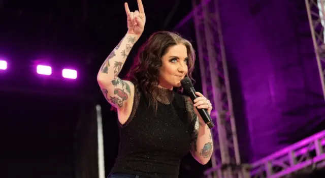 Ashley McBryde performs in concert on April 5^ 2024 in Fort Lauderdale^ Florida. The performance was part of the Tortuga Music Festival.