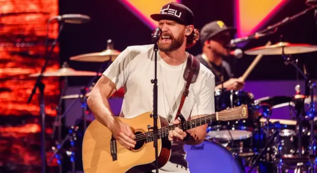 Chase Rice performs onstage during the 2021 iHeartCountry Festival Presented By Capital One at The Frank C. Erwin Jr. Center on October 30^ 2021 in Austin^ Texas.