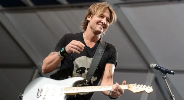 Keith Urban performs at the 2015 New Orleans Jazz and Heritage Festival. New Orleans^ LA - April 24^ 2015