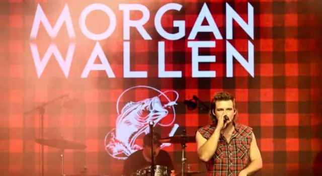 Morgan Wallen performs at CMT's RAMJAM on June 3^ 2019 at TopGolf in Nashville^ Tennessee.
