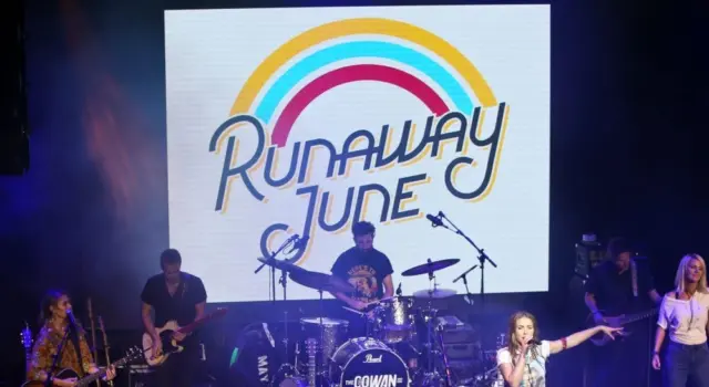 Runaway June perform at CMT's RAMJAM at TopGolf on June 3^ 2019 in Nashville^ Tennessee.