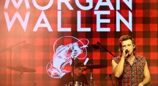 Morgan Wallen performs at CMT's RAMJAM on June 3^ 2019 at TopGolf in Nashville^ Tennessee.