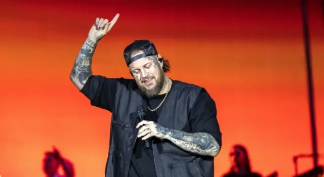 Jelly Roll performs at Tottenham Hotspur Stadium supporting on Post Malone's World Tour London^ UK - September 20^ 2025
