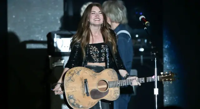 Tenille Townes performs at the ACM Decades show at MGM Grand on April 6^ 2019 in Las Vegas^ Nevada.