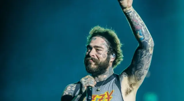 Post Malone performs at Tottenham Hotspur Stadium on his The BIG ASS World Tour London^ UK - September 20^ 2025