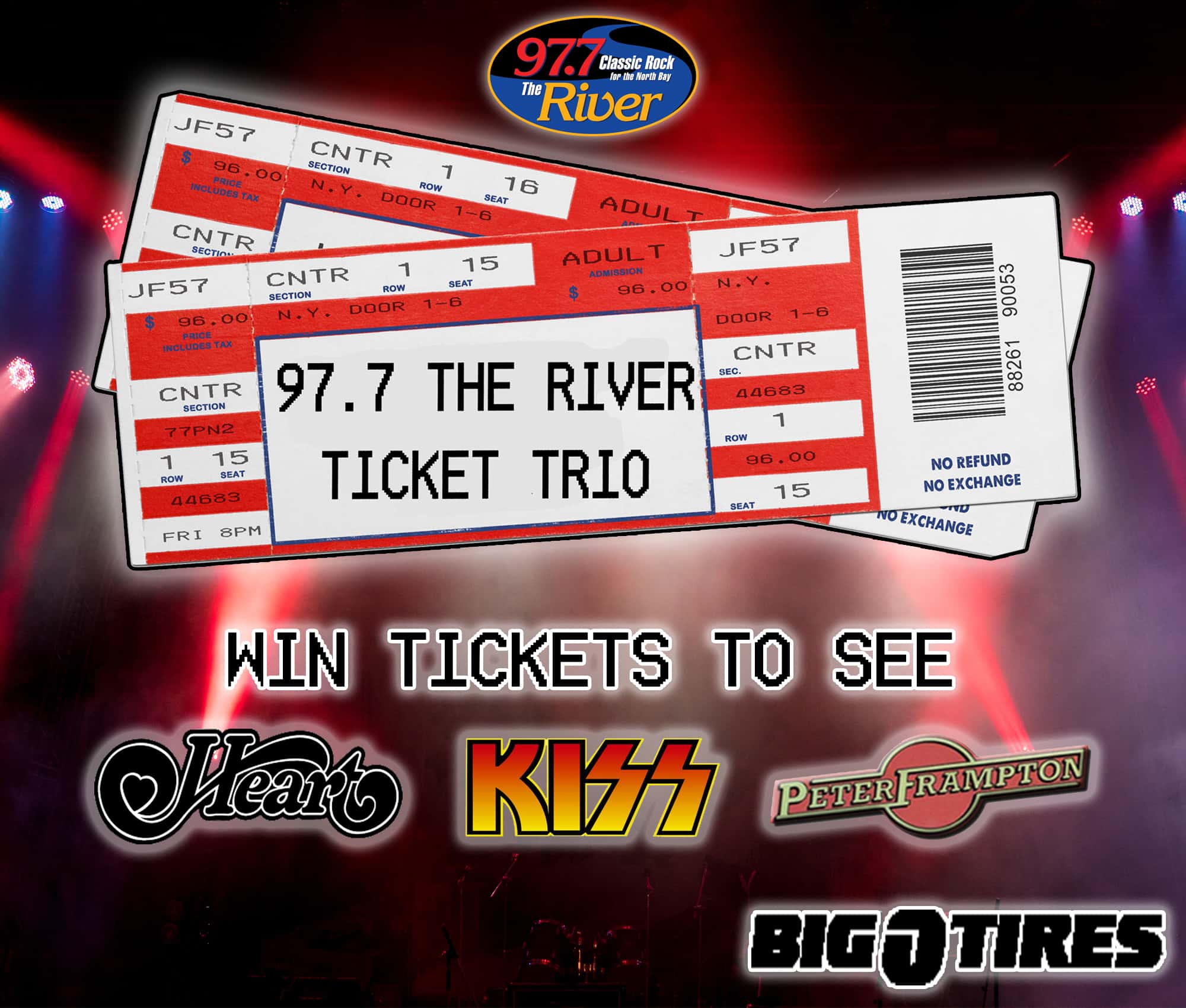 Big O Tires Ticket Trio 97.7 The River