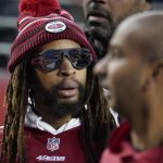 Musician Lil Jon watches during the NFL NFC Championship football game between the San Francisco 49ers and the Green Bay Packers Sunday, Jan. 19, 2020, in Santa Clara, Calif. (AP Photo/Tony Avelar)