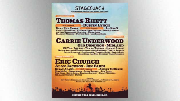 Stagecoach Festival which was to have featured ZZ Top Bryan