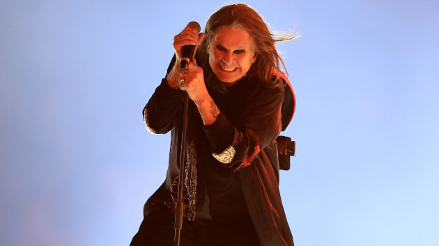 Ozzy Osbourne performing during NFL season opener's halftime