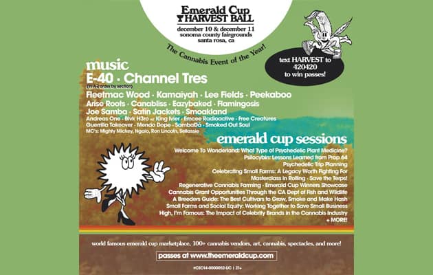 Win Tickets To The Emerald Cup Harvest Ball - Vimarsana News