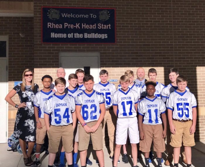 Inman Football Players Visit Rhea School radio NWTN