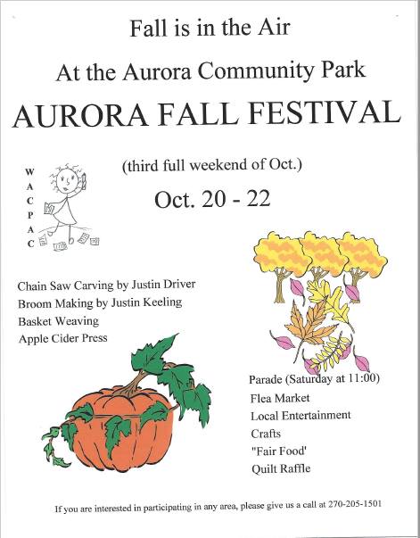 Aurora Fall Festival This Weekend | WENK-WTPR | KFKQ