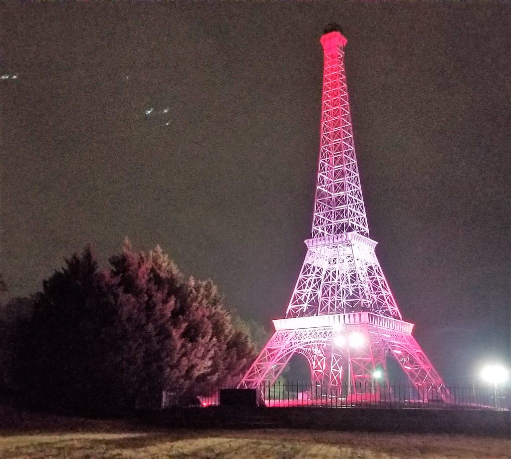 Eiffel Tower Shines Patriot Red | WENK-WTPR | KFKQ
