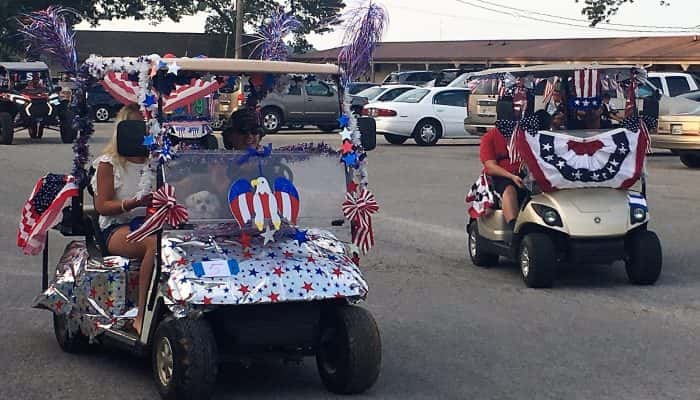 Buchanan Golf Cart Parade Fun For All Including K9s Wenk Wtpr