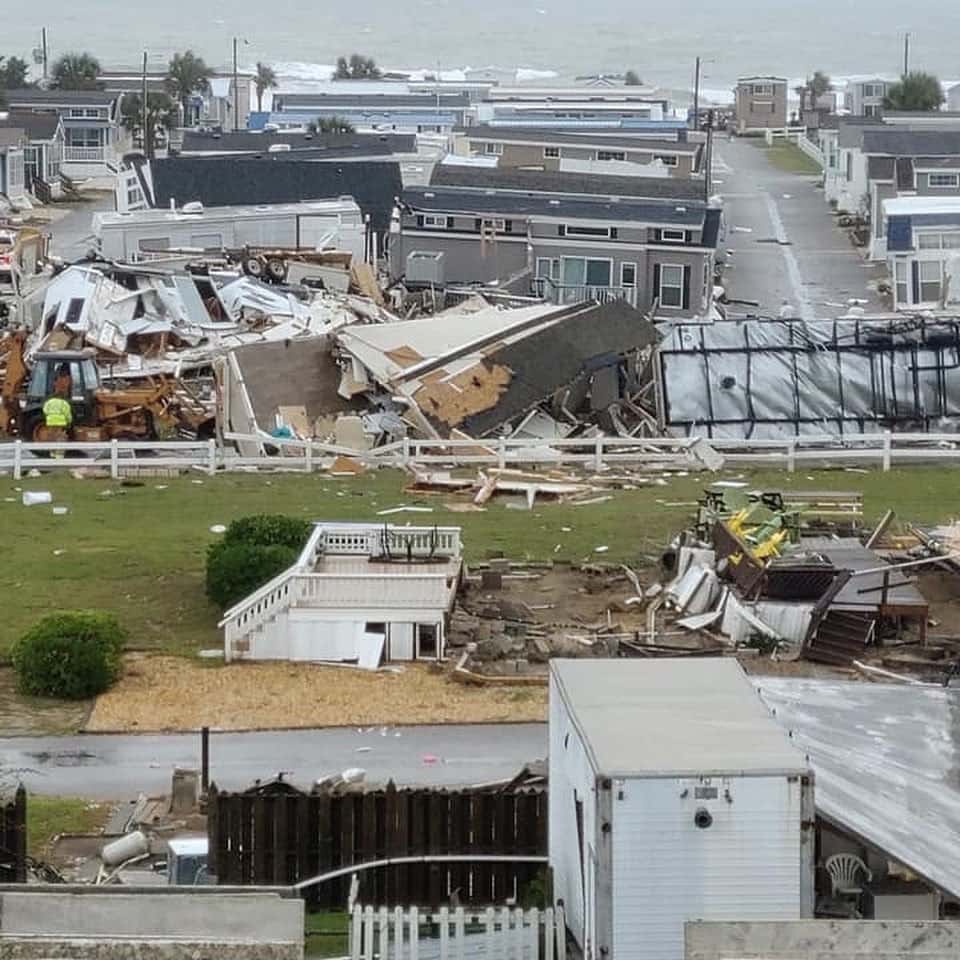 Tornadoes and storm surge flooding in coastal N.C. WBTM 102.5