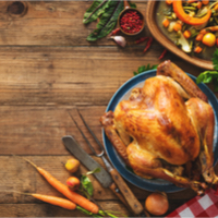 Thanksgiving Turkey on the table