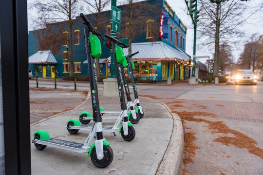 bird lime scooters downtown lafayette